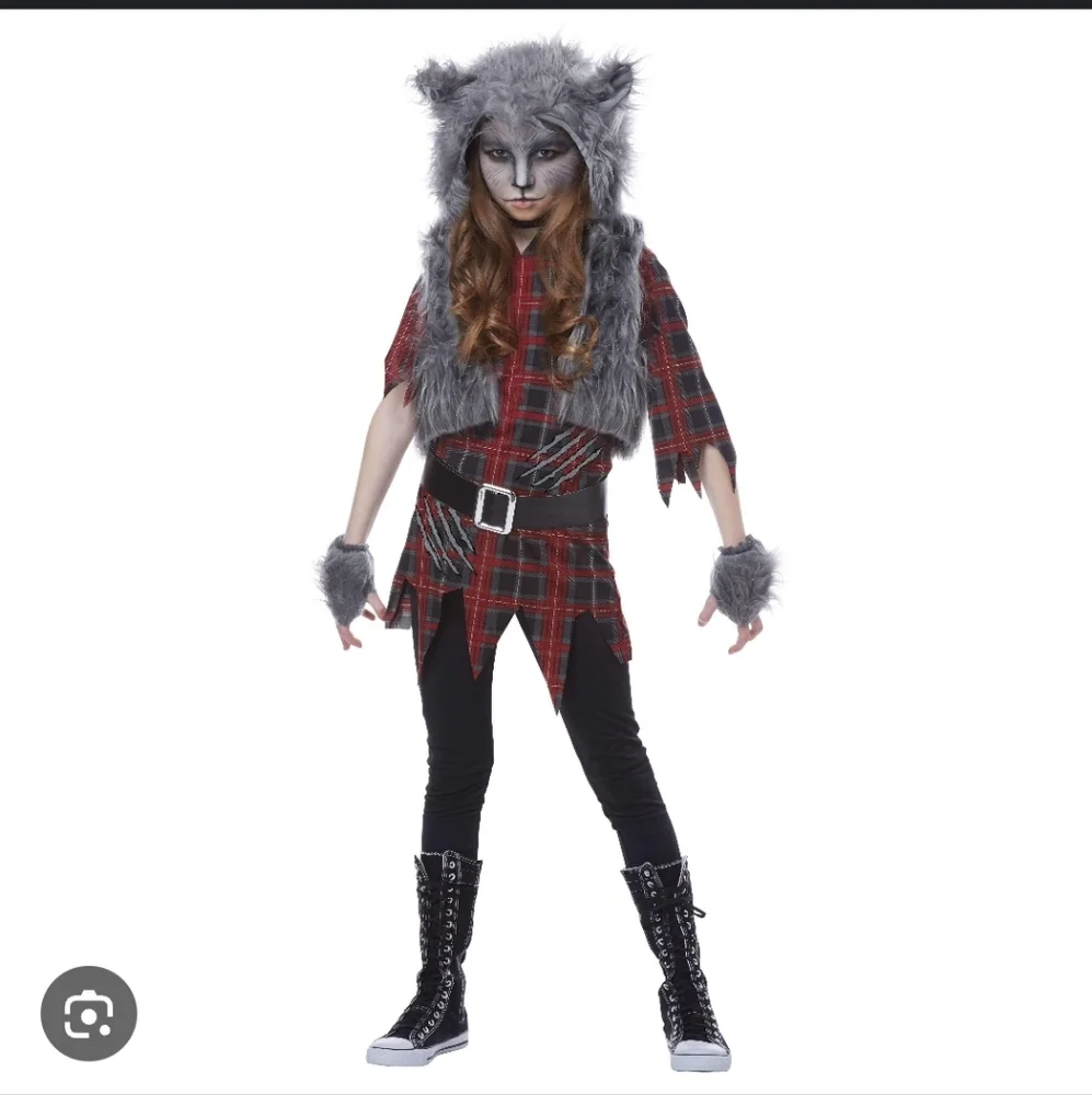Werewolf Halloween Costume Girls‎ Small 8-10
